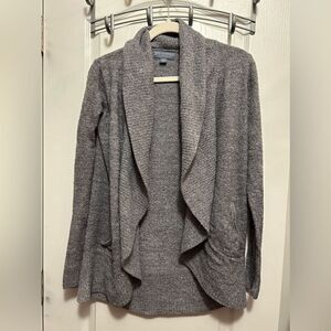 Barefoot Dreams Cozy Chic Lite gray open cardigan sweater women’s XS/S gray